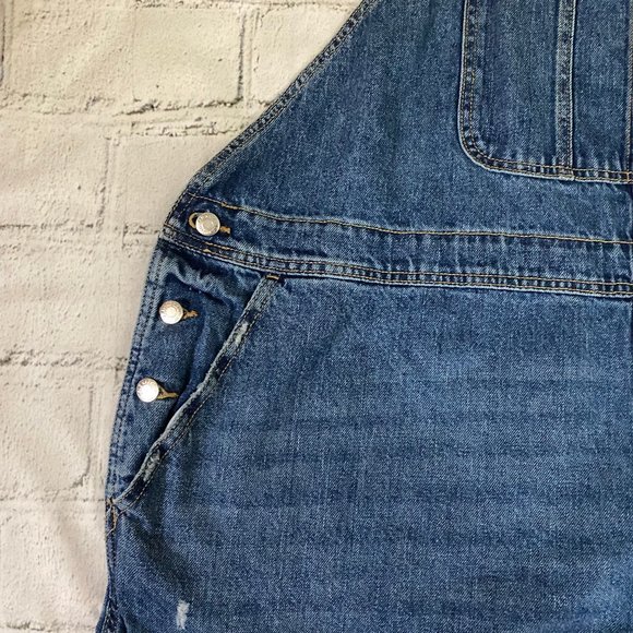 NEW Old Navy Slouchy Straight Jean Overalls 28 - Picture 11 of 15